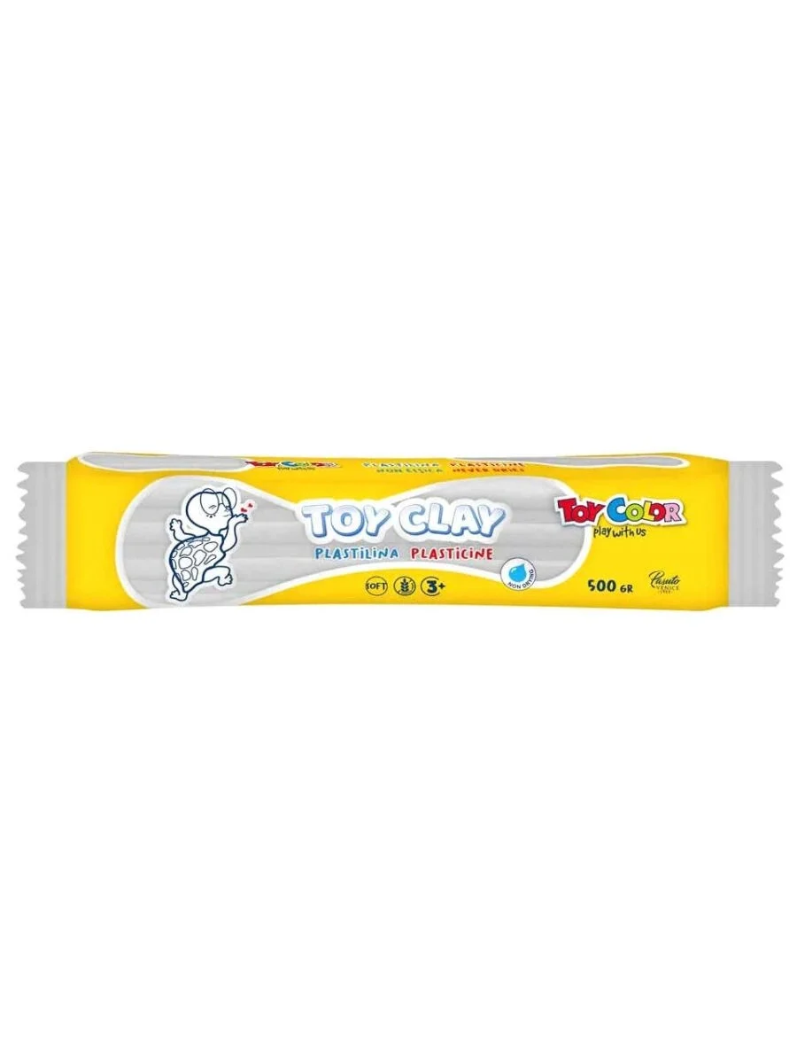 Toy Color Plastilin Kurumayan Modelleme Hamuru 500 gr. Beyaz