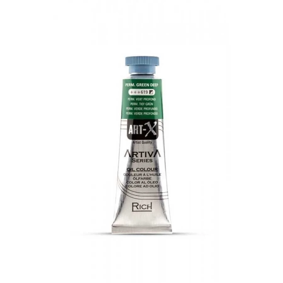 Rich Art-X Artiva Yağlı Boya 37 ml. 619 Permanent Green Deep