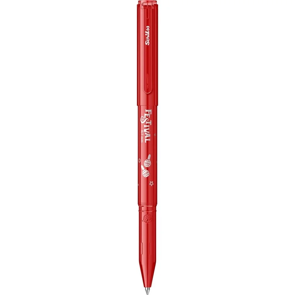 Scrikss Festival Jel Kalem 0.7 mm. KIRMIZI