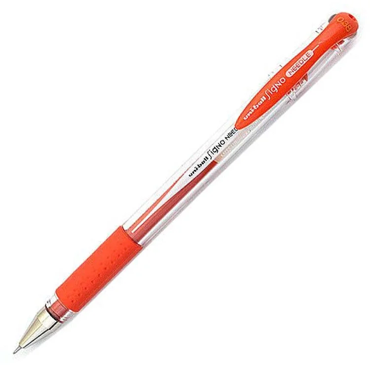 Uni-ball Signo Needle 0.38 İğne Uçlu Jel Kalem MANDALİNA