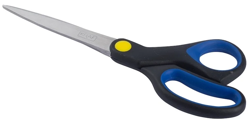 Kraf Kauçuk Saplı Makas 19 cm.