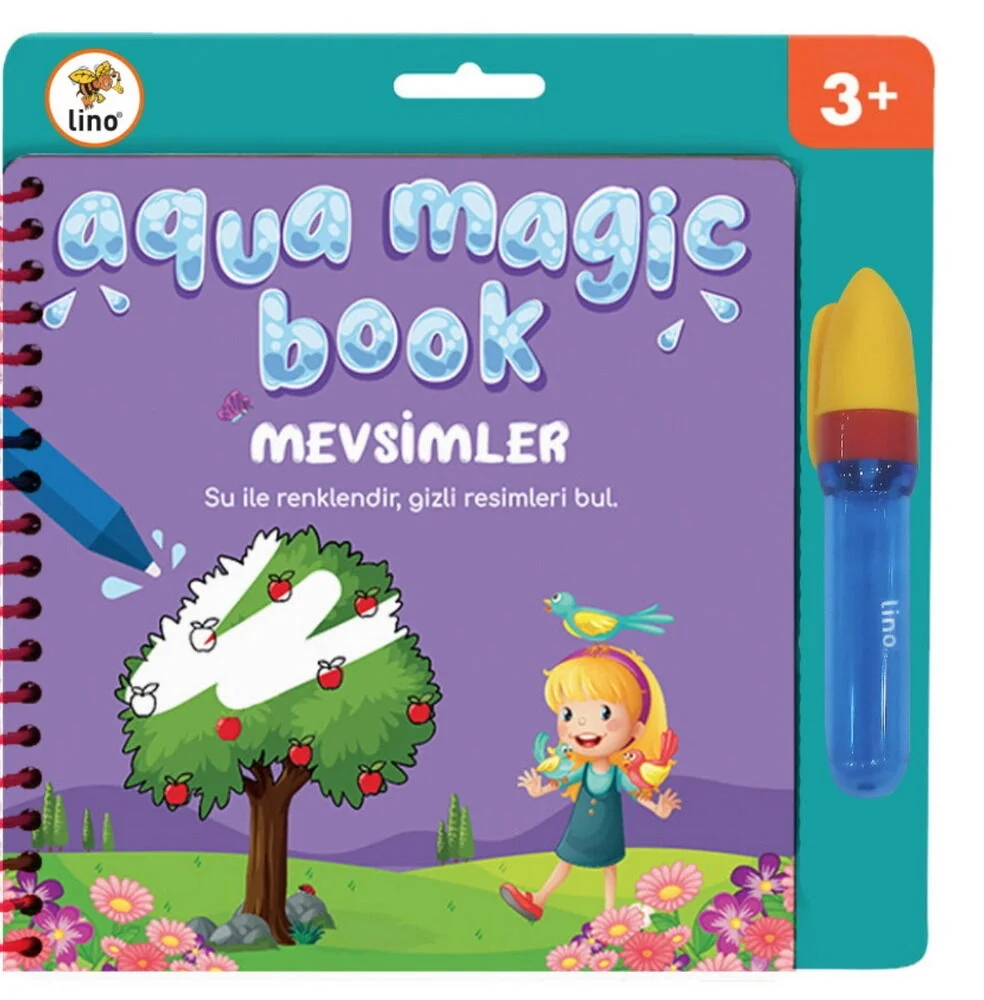 Lino Aqua Magic Book Sihirli Boyama Kitabı MEVSİMLER