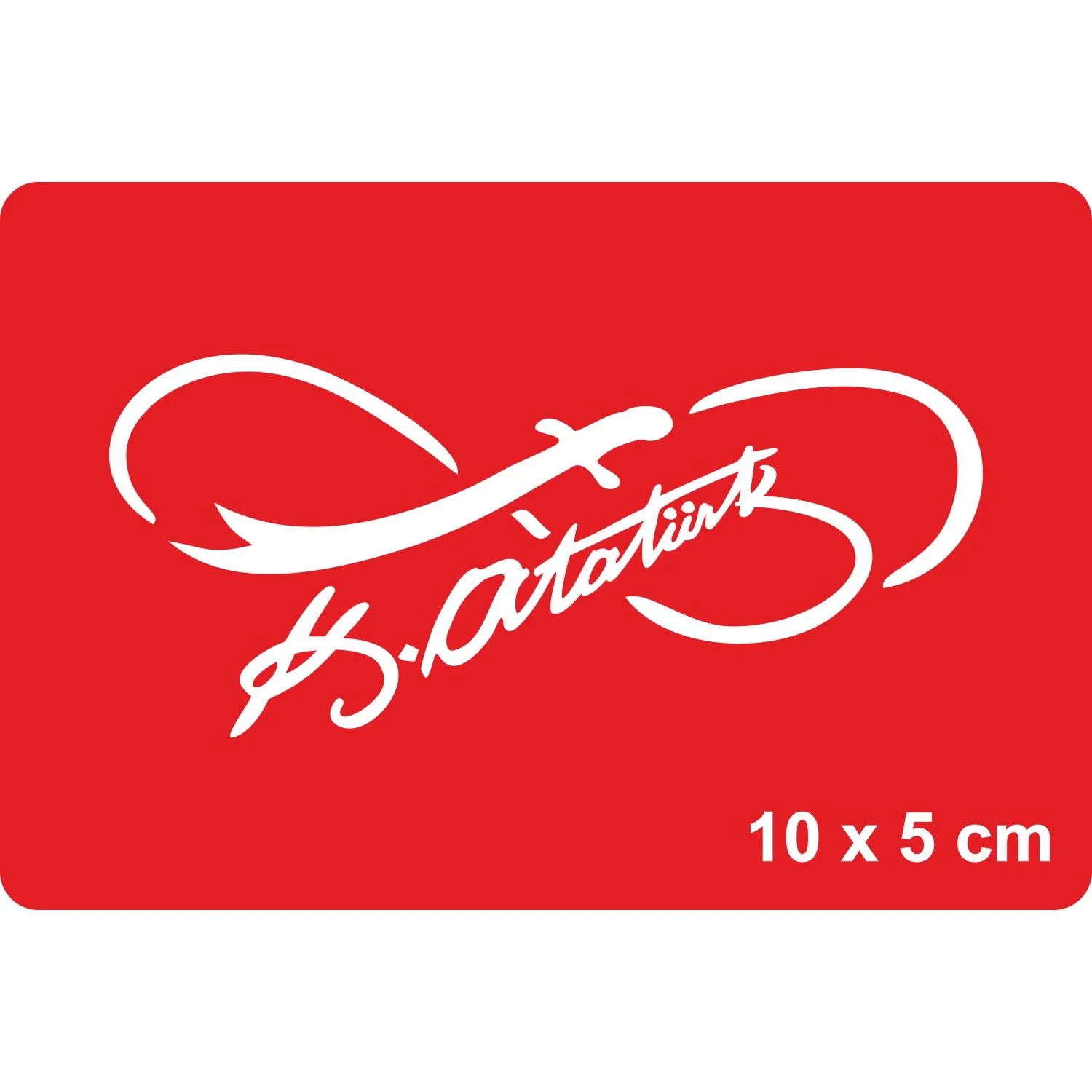 Atatürk İmzası-4 Tattoo Geçici Dövme Şablonları Kına Kalıpları