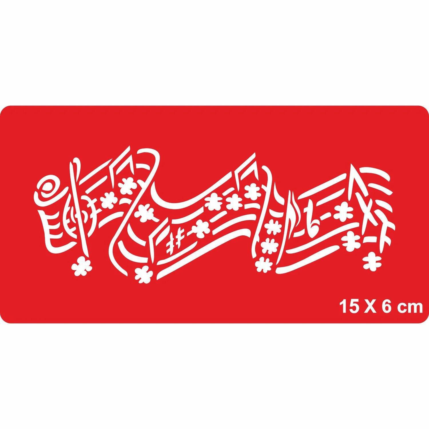 Bahar Şarkıları Nota Müzik  Tattoo Geçici Dövme Şablonları Kına Kalıpları