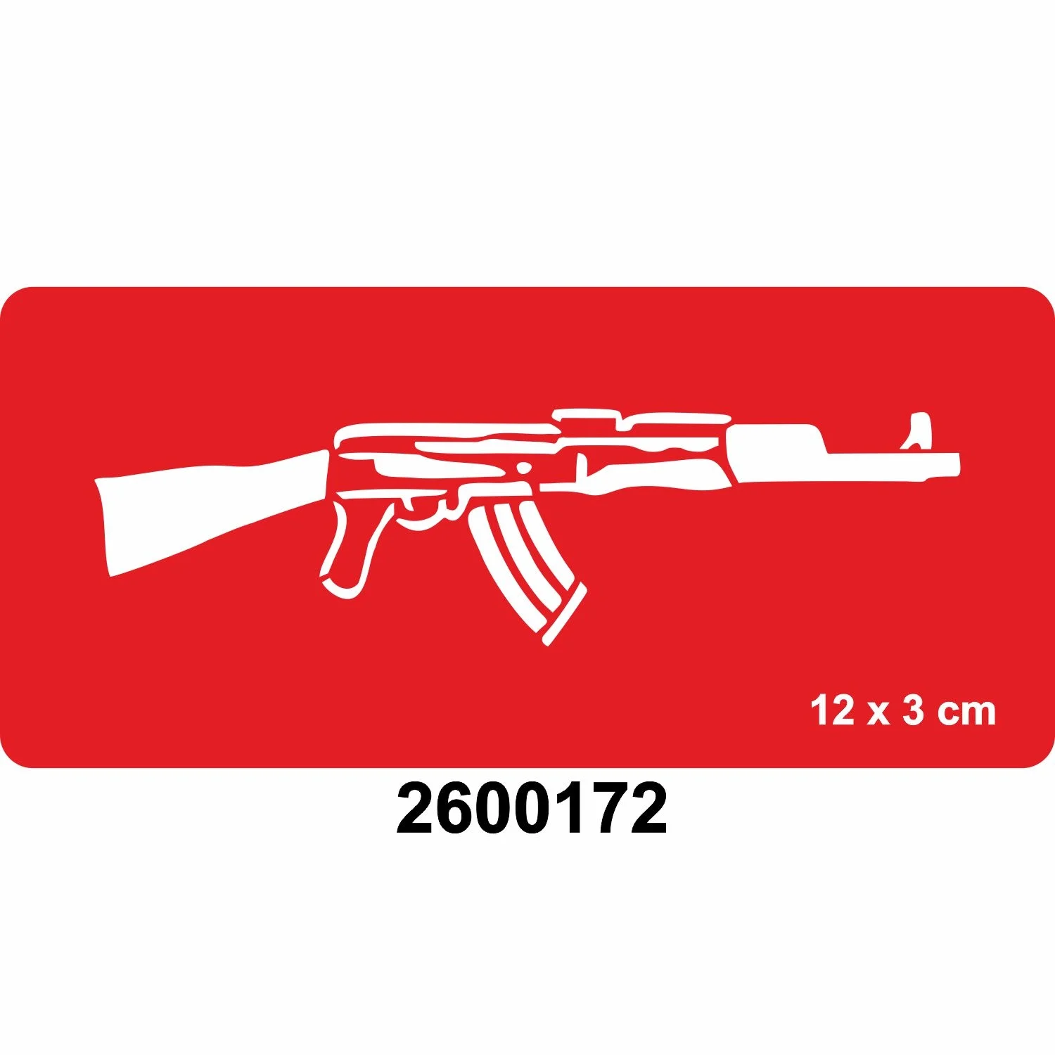 Ak-47 Kalaşnikof Keleş Tattoo Geçici Dövme Şablonları Kına Kalıpları