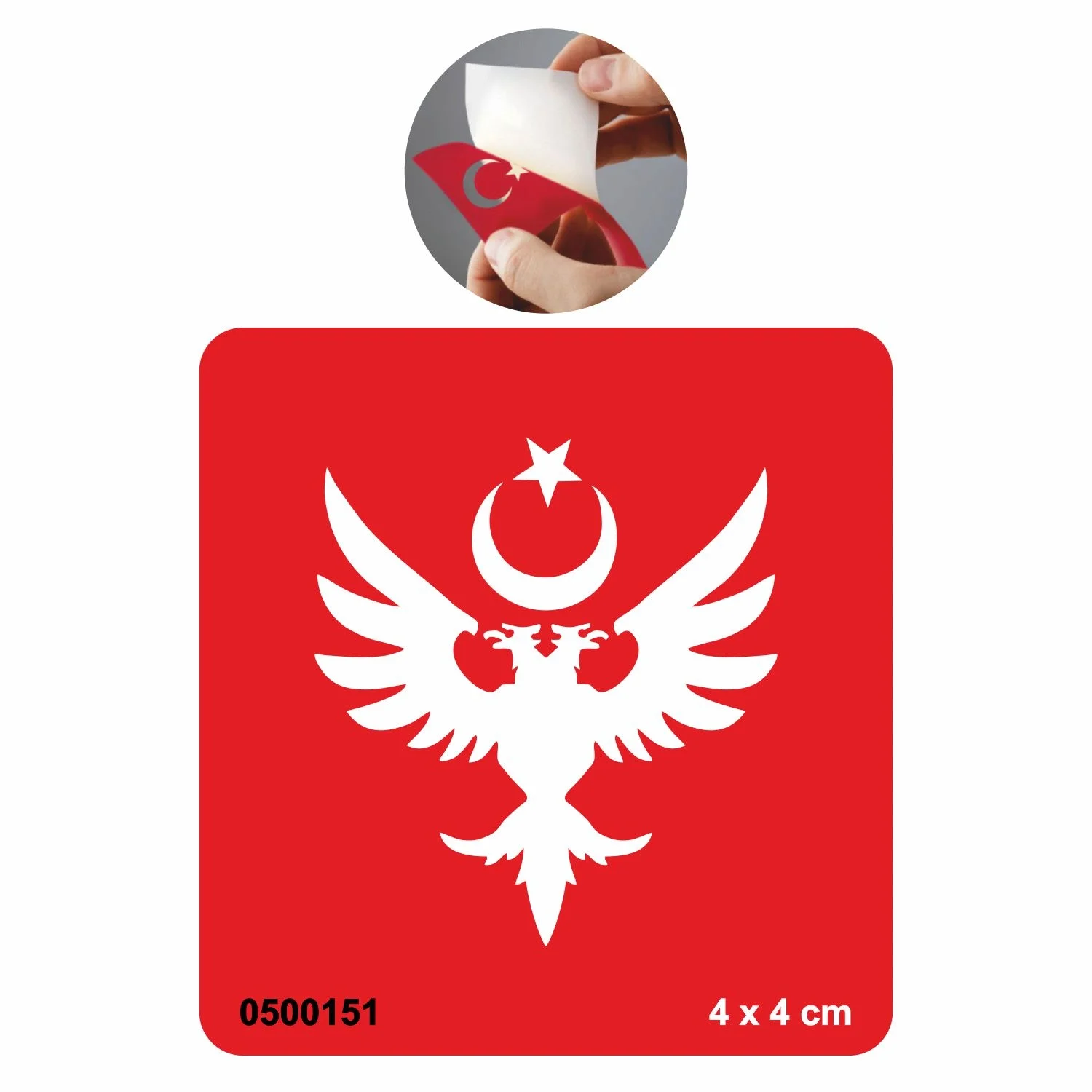 Çift Başlı Kartal Tattoo Geçici Dövme Şablonları Kına Kalıpları