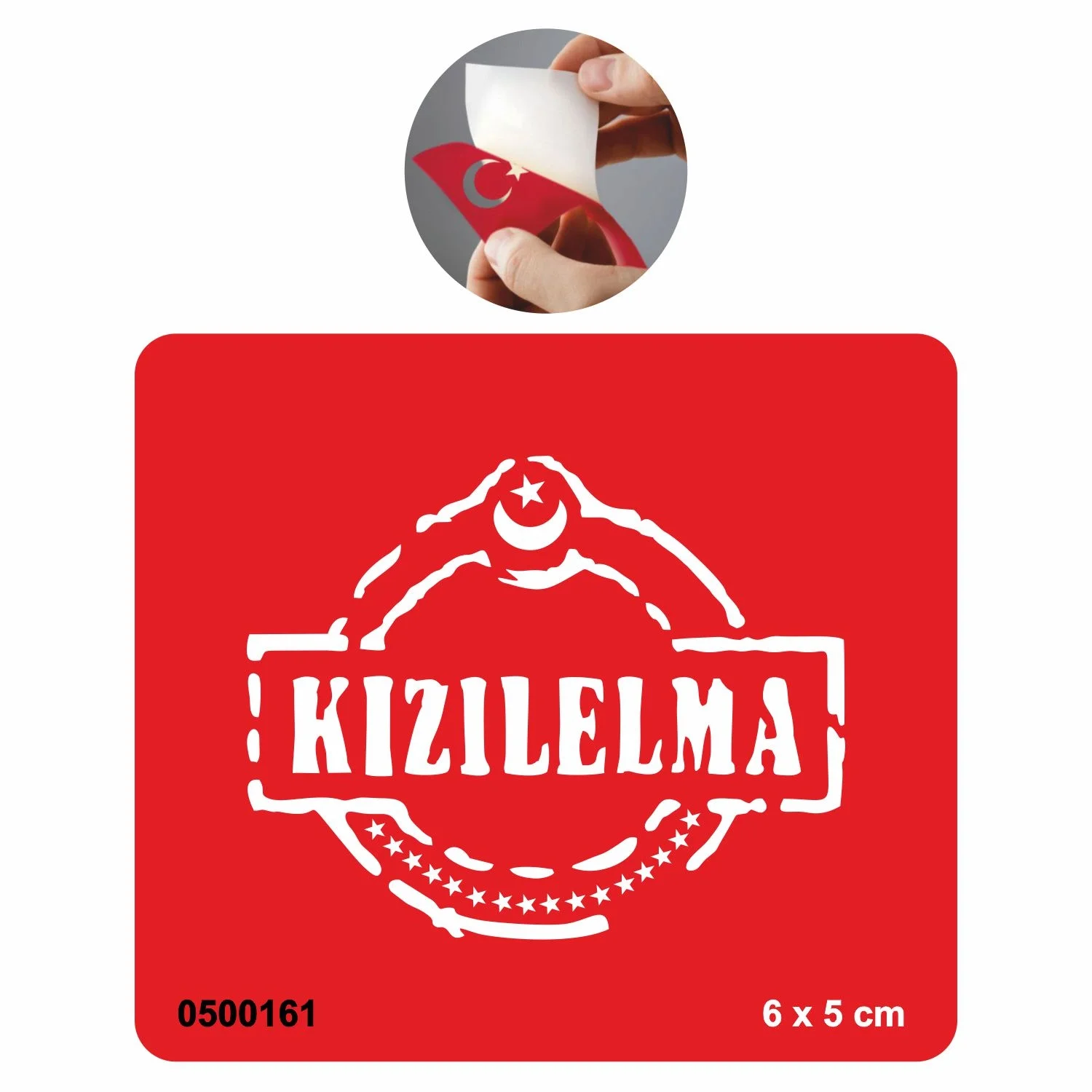 Kızıl Elma Ülkücü  Tattoo Geçici Dövme Şablonları Kına Kalıpları