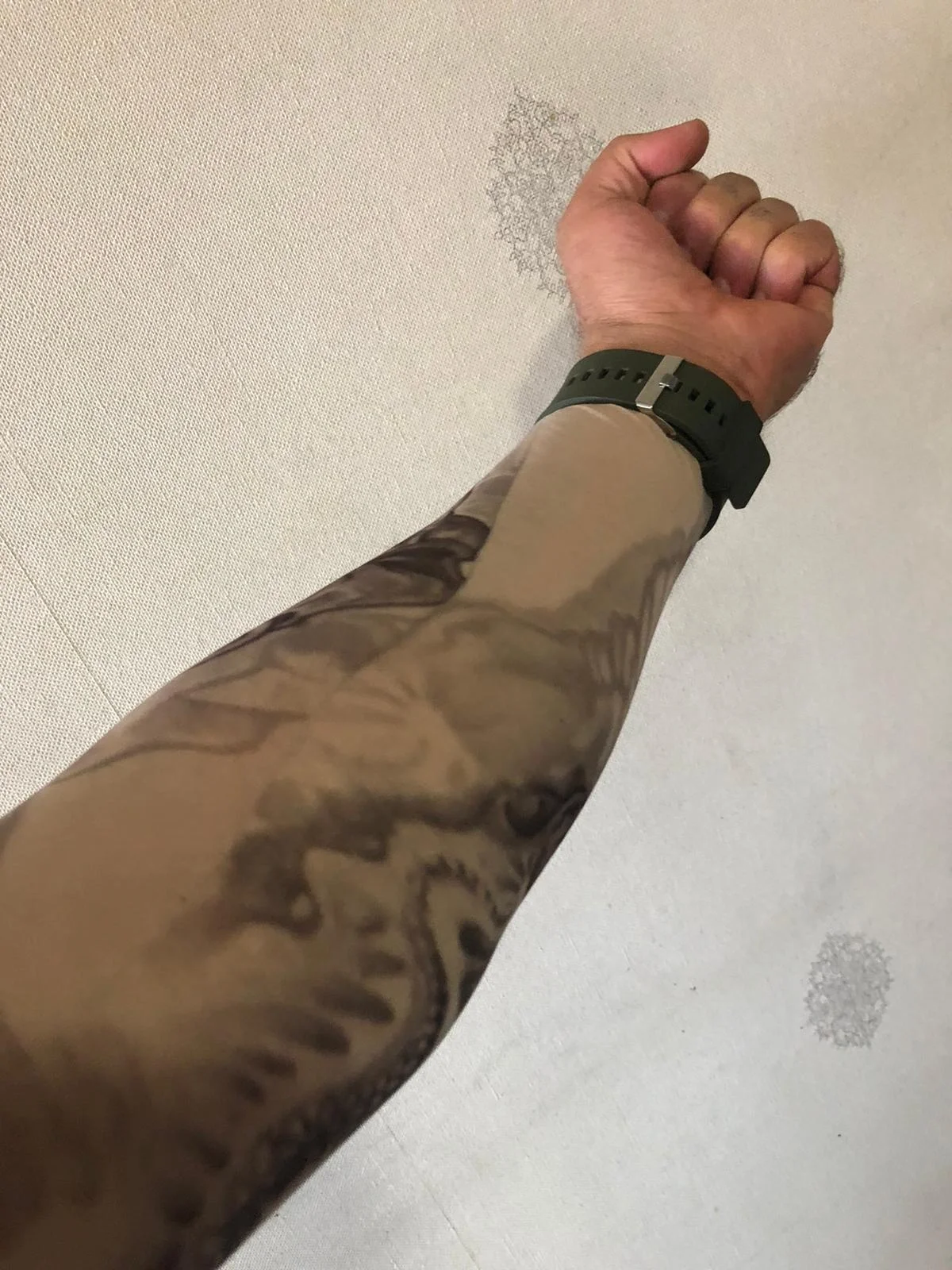 Giyilebilir Çorap Dövme Fırtına Dövmesi Çift Kol