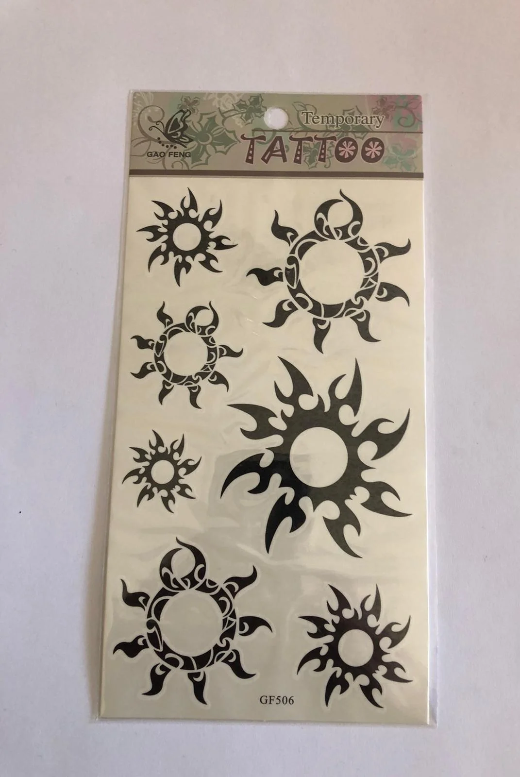 Güneş Yapıştırma Sticker Dövme Geçici Dövme Temporary Tattoos