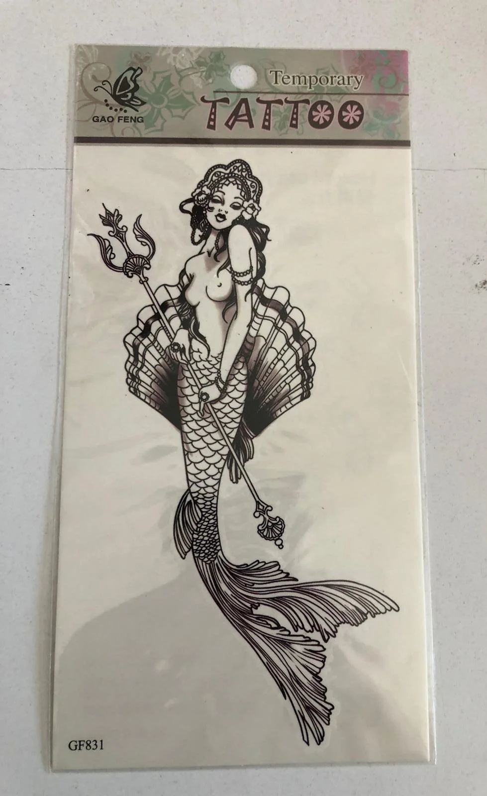 Deniz Kızı Yapıştırma Sticker Dövme Geçici Dövme Temporary Tattoos