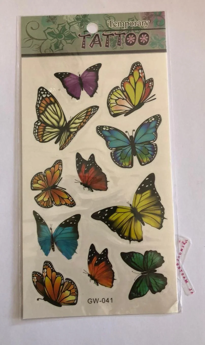 Büyük Kelebekler Yapıştırma Sticker Dövme Geçici Dövme Temporary Tattoos