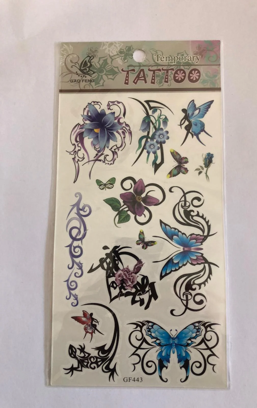 Tribal Kelebekler Yapıştırma Sticker Dövme Geçici Dövme Temporary Tattoos