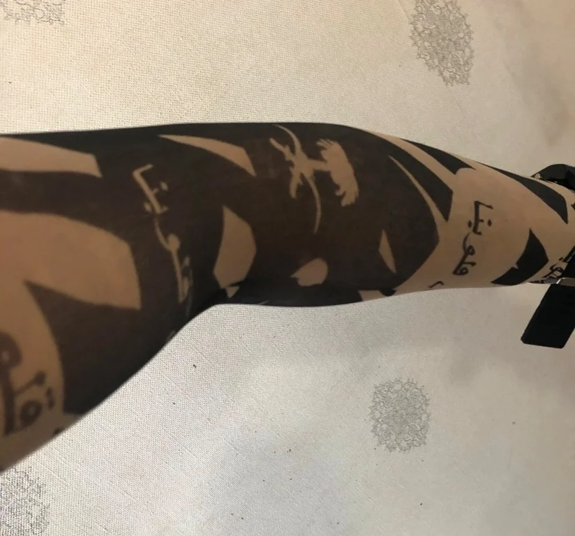 Çift Kol Giyilebilir Dövme Arabic Desenler Tattoo Sleeve