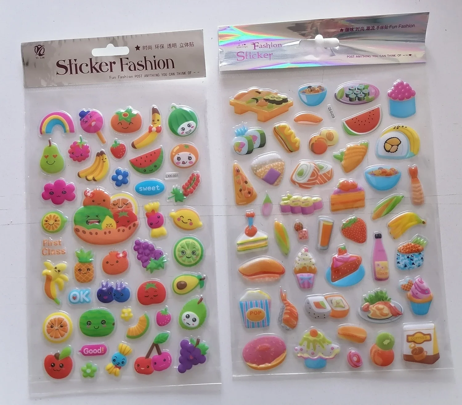 Meyve Şenliği 3D Kabartmalı Sticker Çıkartma seti