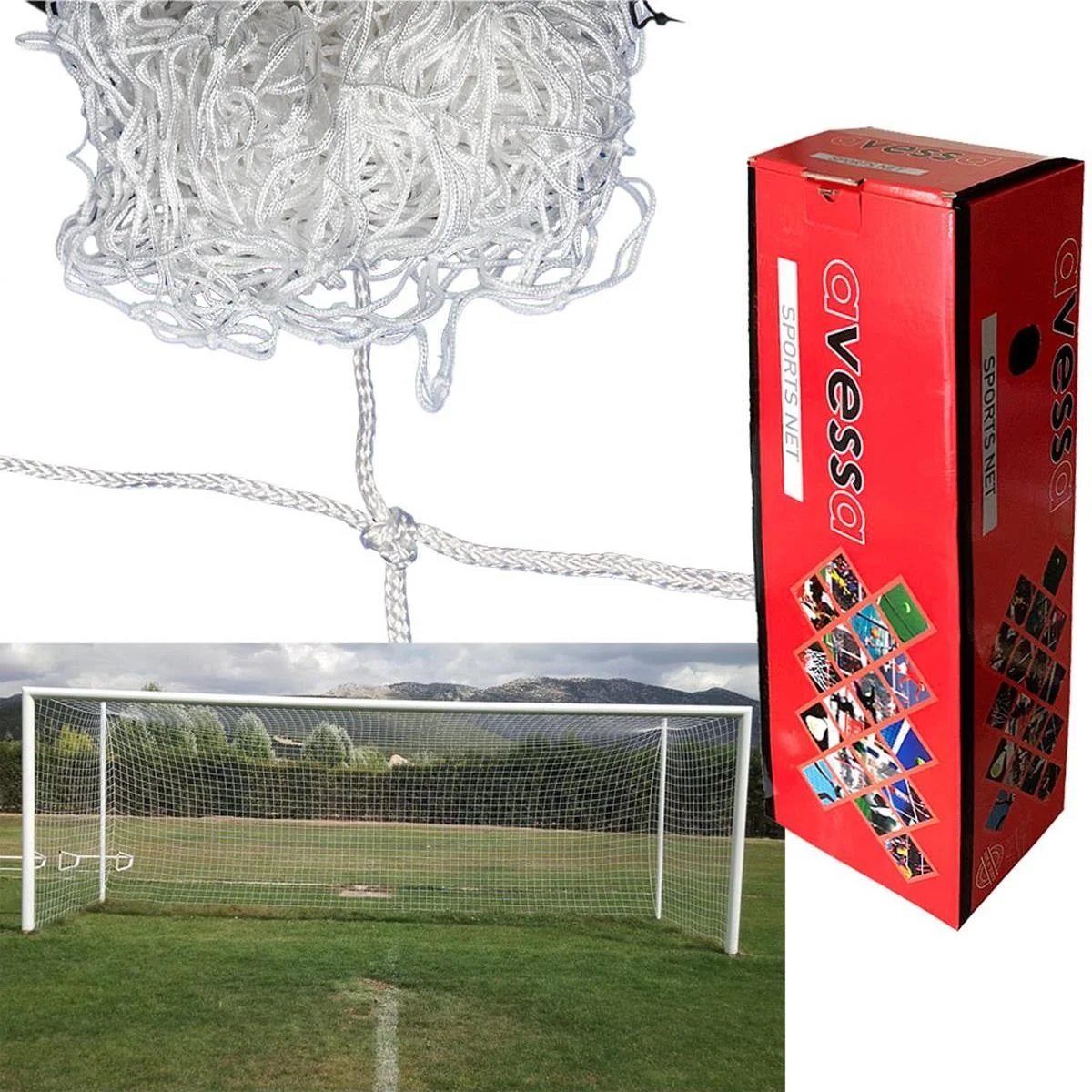 Avessa 750 cm Nizami Futbol Kale Ağı 3 mm İp Kalınlığı KR102