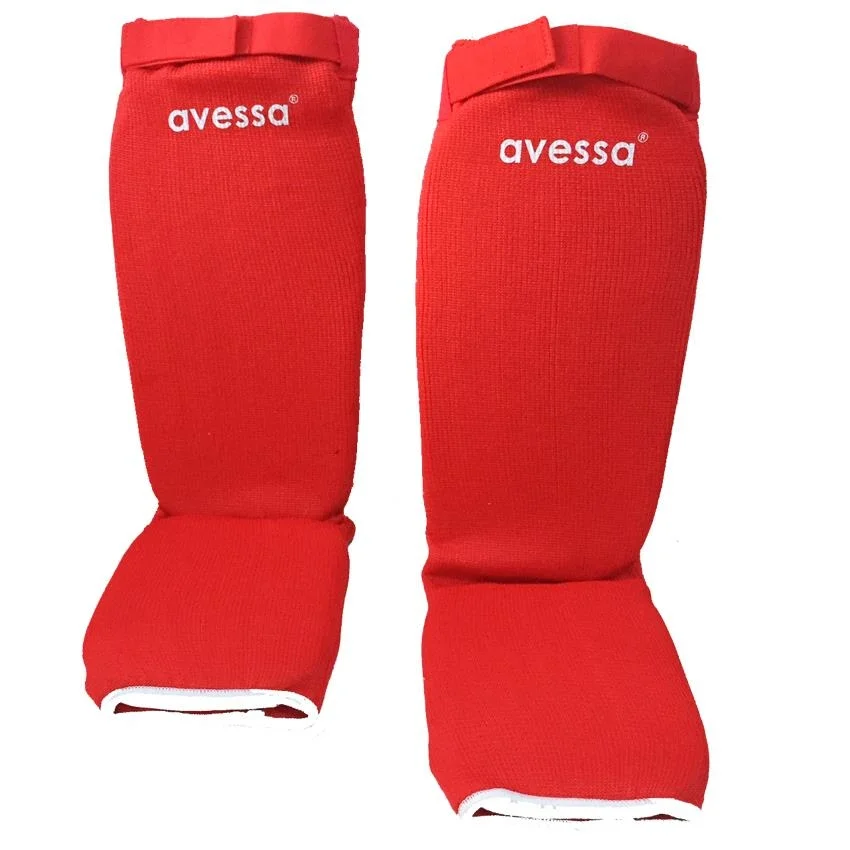 Avessa Rsg-100 MuayTai Ayak Kaval Koruyucu Kırmızı L Beden