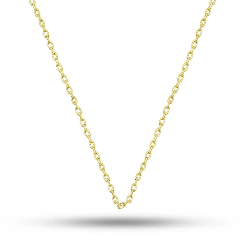 Gümüş Gold 0.30 Mikron 45 Cm Forse Kadın Zincir
