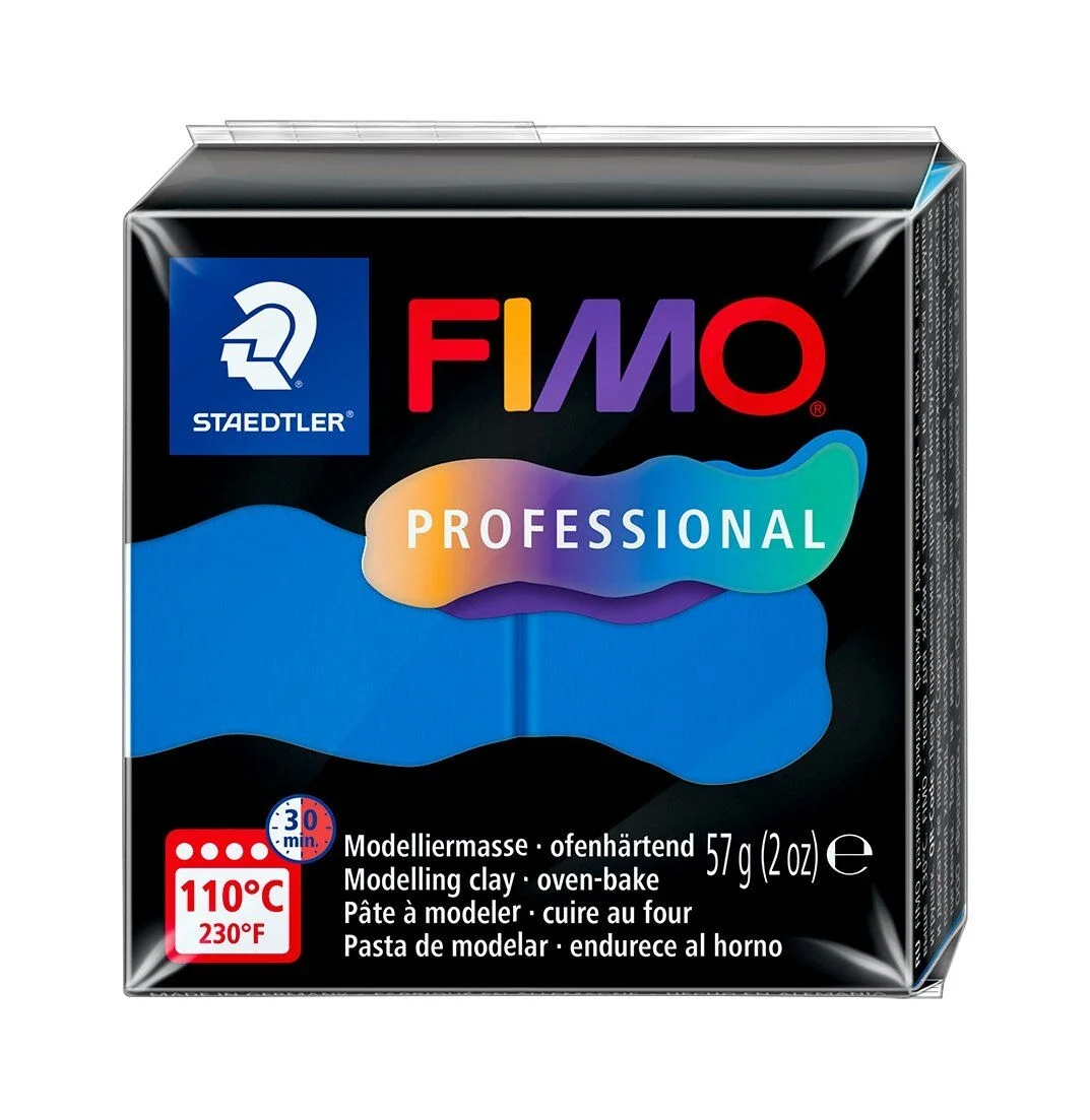 Staedtler Fimo Professional Polimer Kil 57 gr. 300 Saf Mavi