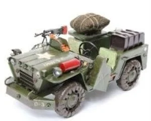 U.S. Army Jeep M151 Elyapımı Eskitilmiş Biblo 25cm