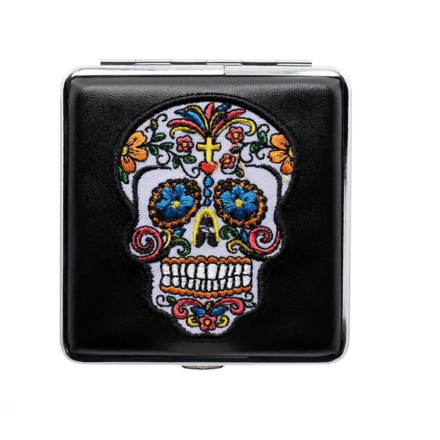 Atomic German Skull Kurukafa Patch Deri Kısa Sig. Tab akasısı Beyaz Haç 20li