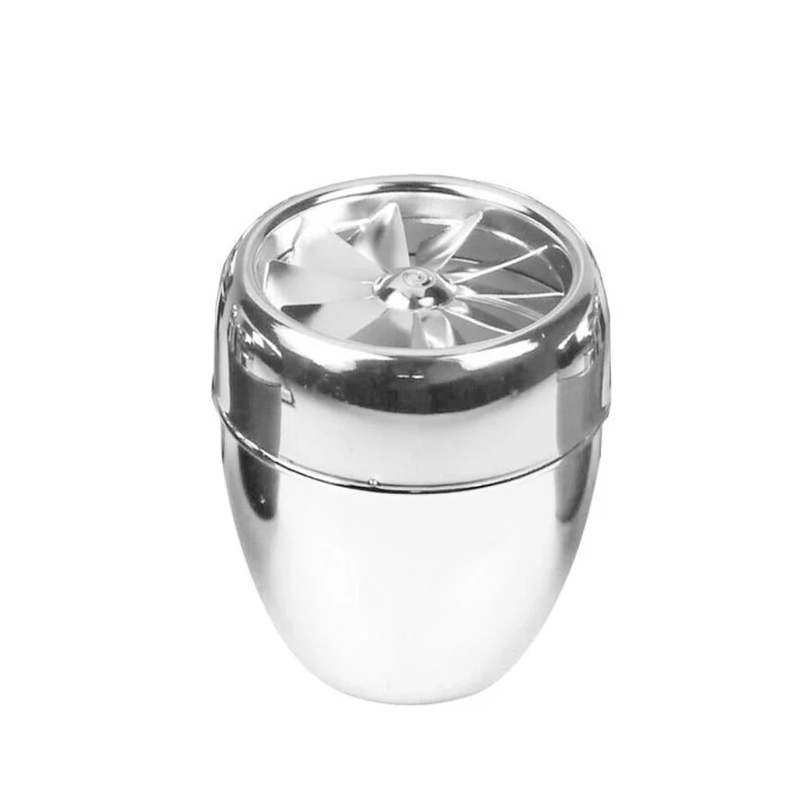 Bas-Çevir Türbin Metal Hazneli Küllük Beyaz 9cm