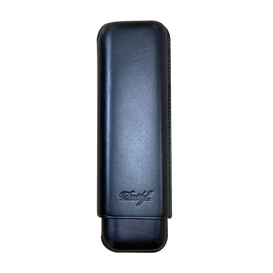 Davidoff Deri Puro Kılıfı Corona Siyah 2li (46Ring)