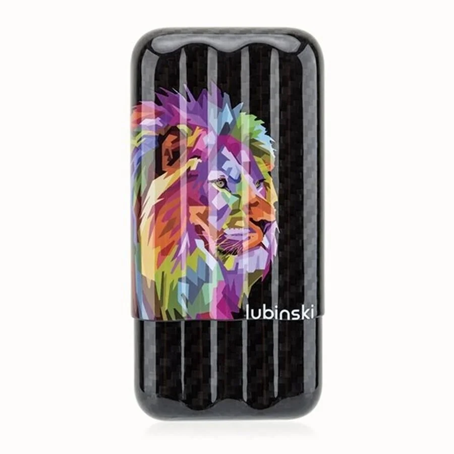 Lubinski Dijital Lion Karbon Fiber Puro Kılıfı Siyah 3lü (60Ring)