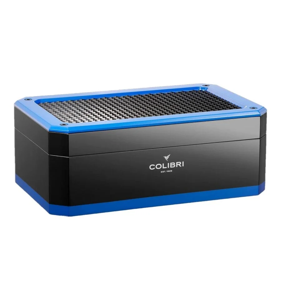 Colibri Rally Humidor Puro Kutusu Piano Siyah/Maviı 120's