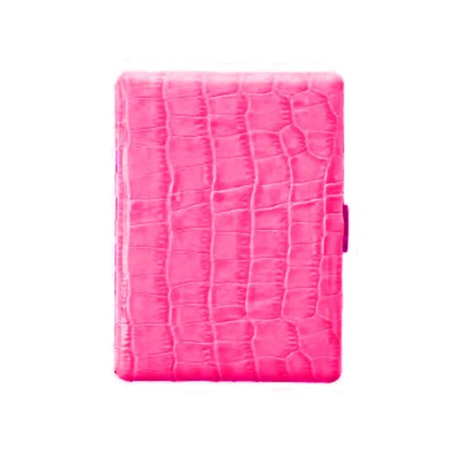 Pearl Japan Cosmos Deri Uzun Sigara Tabakası Croco Pembe 9lu