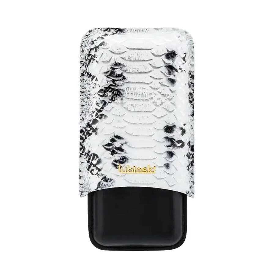 Lubinski Deri Puro Kılıfı Croco Silver/Siyah 3lü (60Ring)