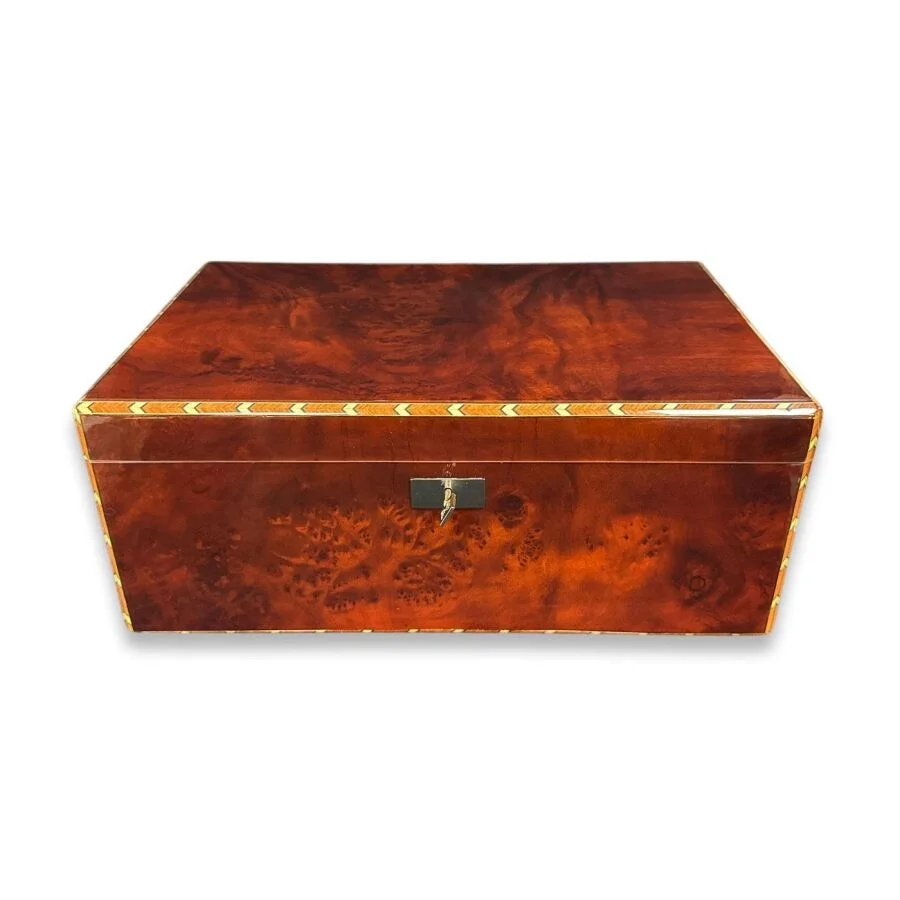 Lubinski İtaly Canforo Humidor Puro Kutusu Ceviz 125's