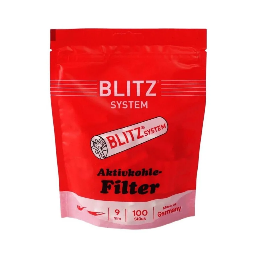 Blitz Germany 80140 Kömürlü Pipo Filtresi 9mm 100 Adet