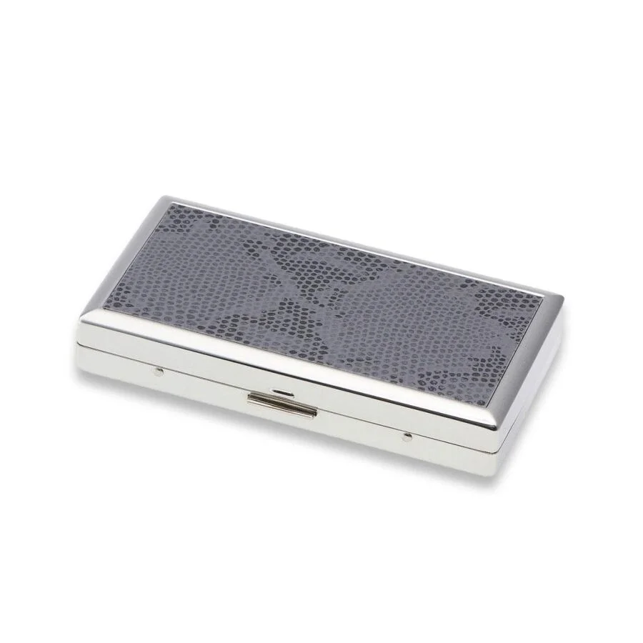 Pearl Japan Erika Metal Uzun Sigara Tabakası Krom Snake 12li