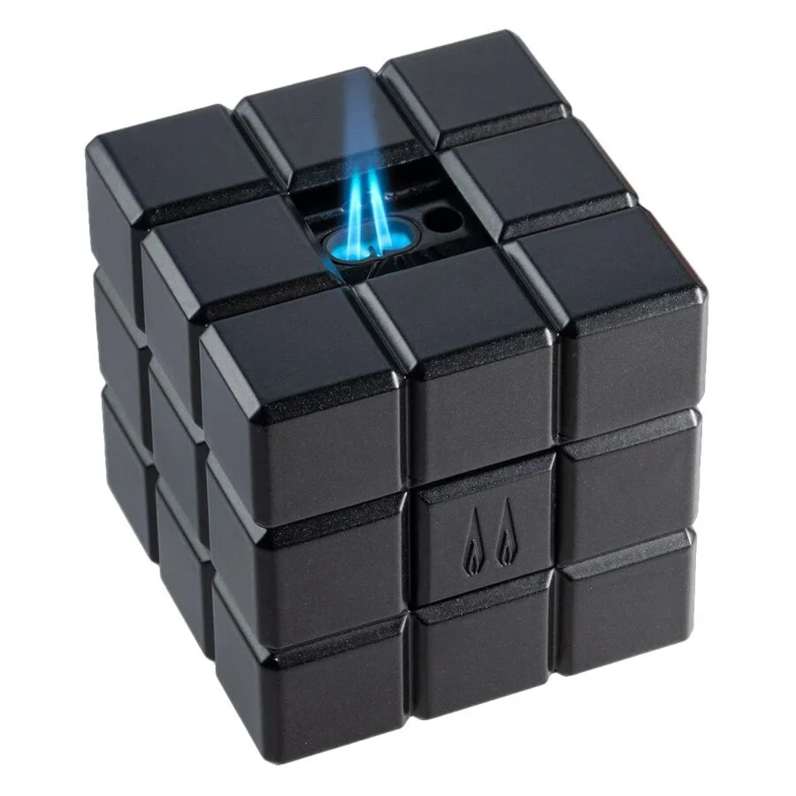 Colibri Cube Masa Çakmağı 2 Alev Siyah LI125T1
