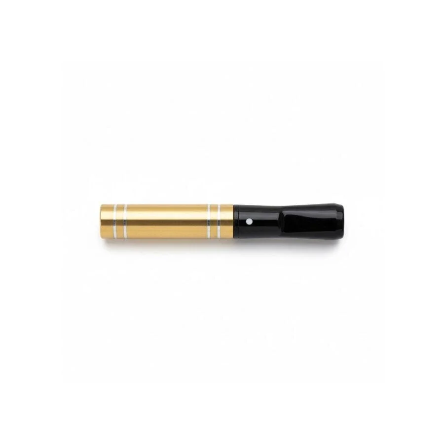 The White Spot Kısa Sigara Ağızlığı 9mm İçin Gold/Krom