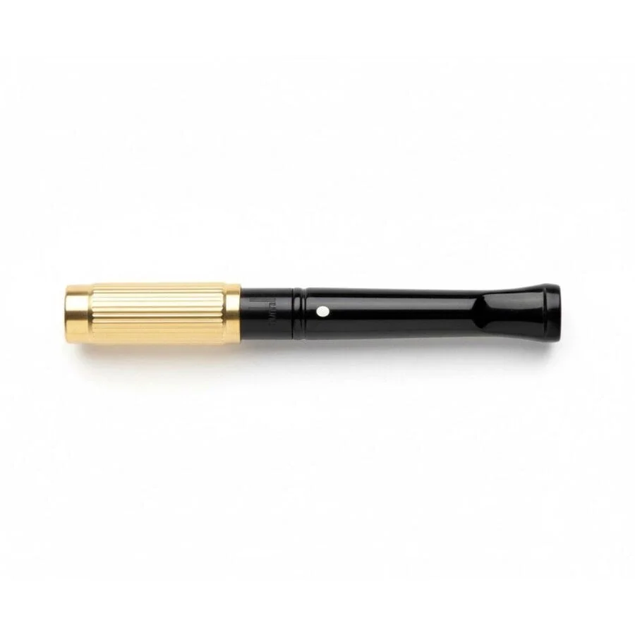 The White Spot Kısa Ejektörlü Sigara Ağızlığı 9mm İçin Gold Line