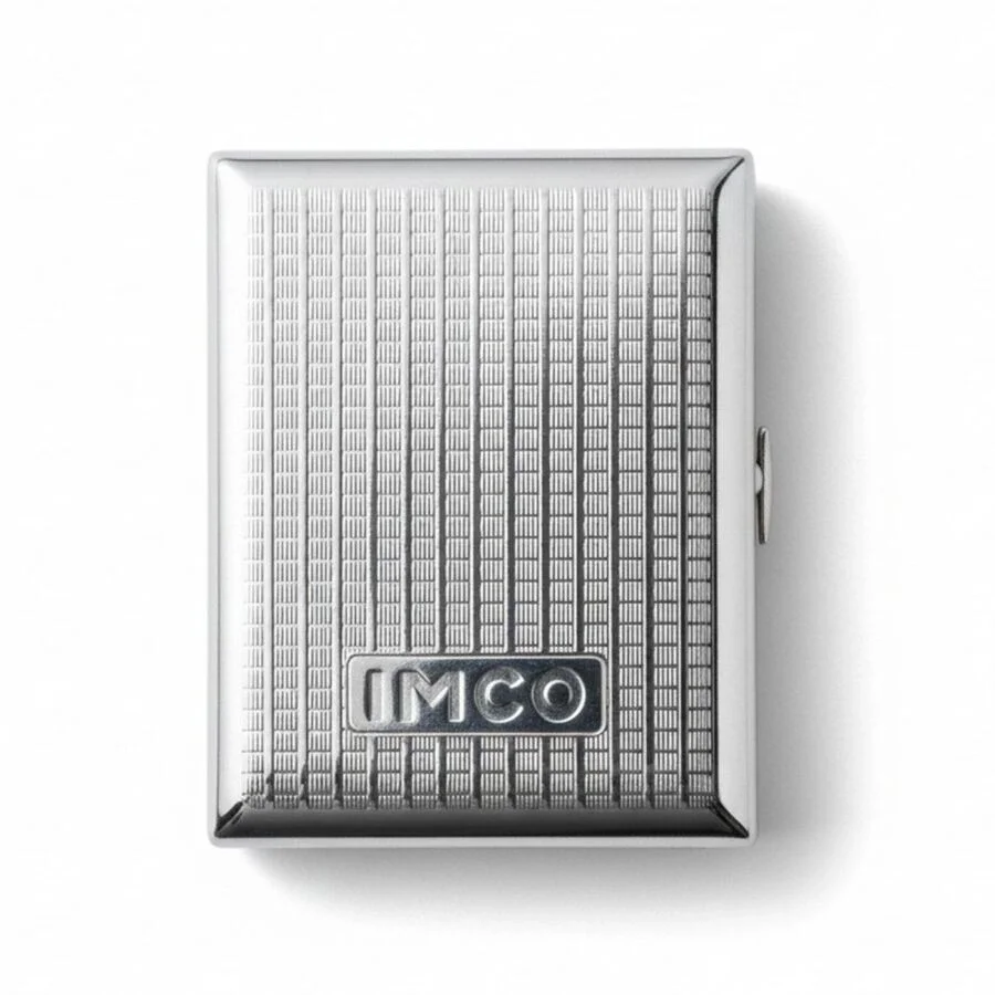 Imco Logolu Kısa Metal Sigara Tabakası 18 li