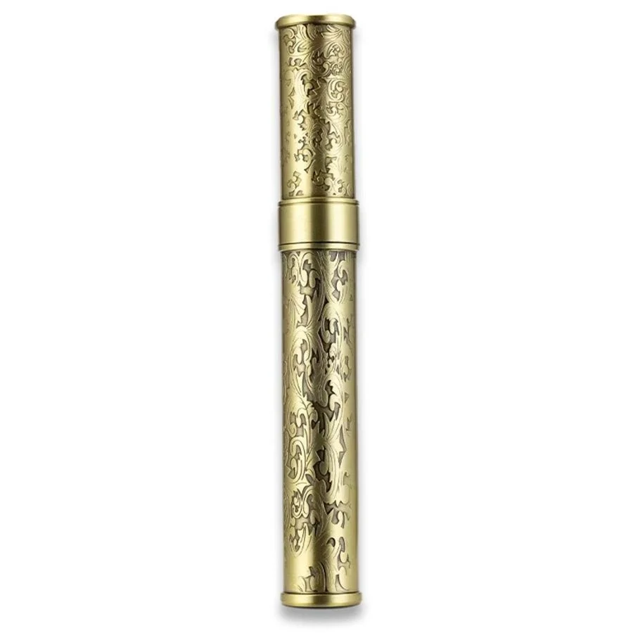 Damascus Desen Metal Puro Kılıfı Tüpü Tekli Gold 50 Ring
