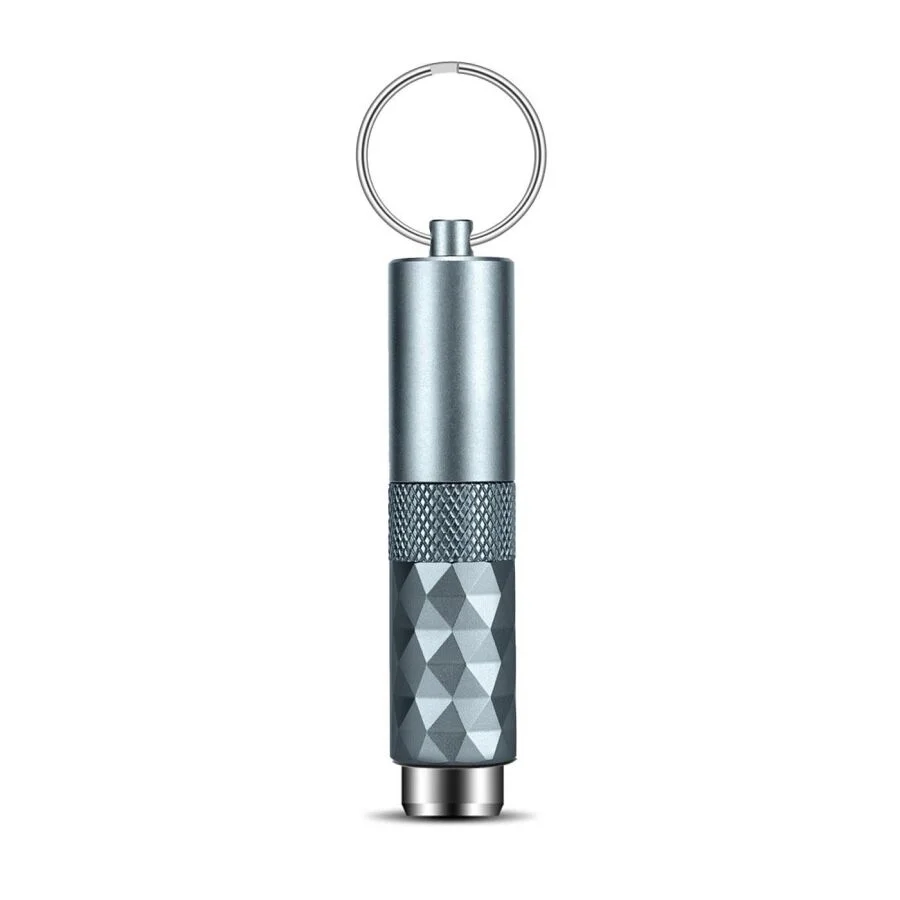 Aluminyum 2in1 Delici ve Puro Tutucu İğne Anahtarlık Mavi