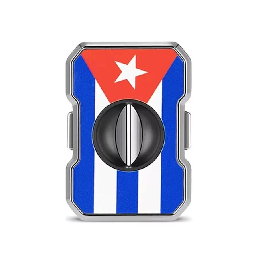 Cigarloong Metal Puro V Kesici 60 Ring Cuban Flag
