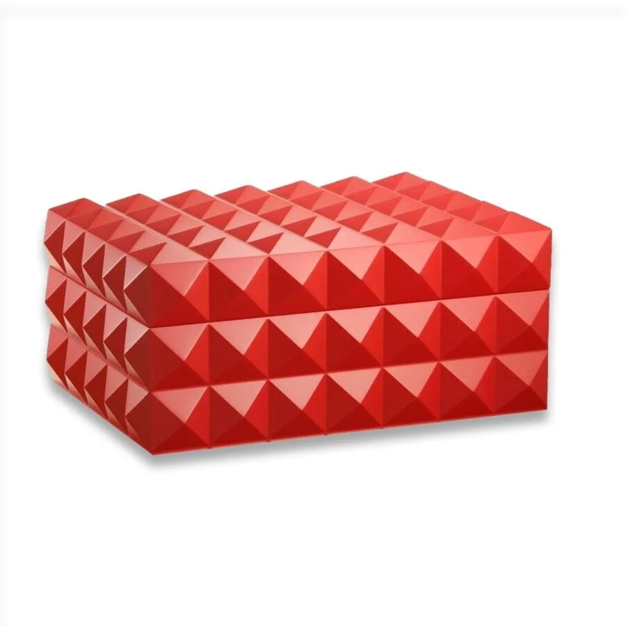 Quasar Design Humidor Puro Kutusu Mat Kırmızı 80's