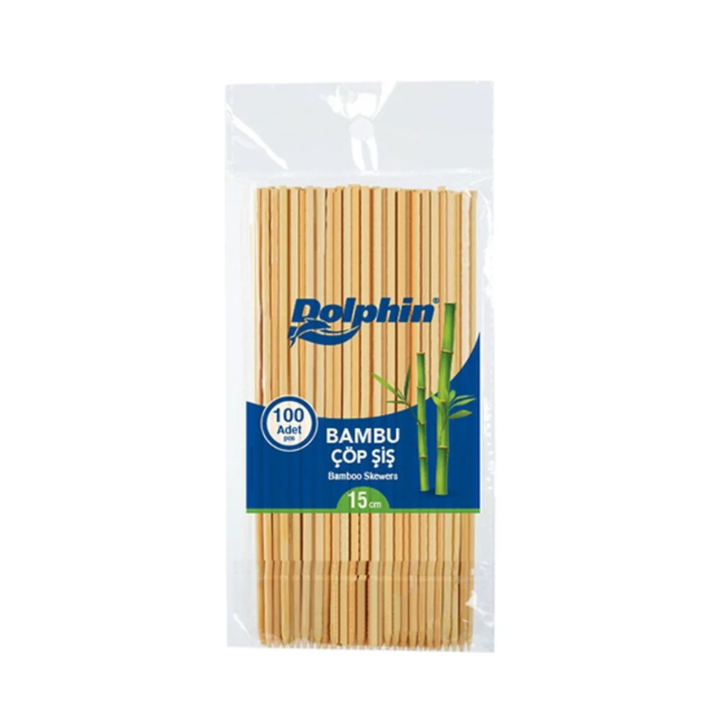 Dolphin Bambu Çöp Şiş 15 cm x 2,5 mm 100 Adet
