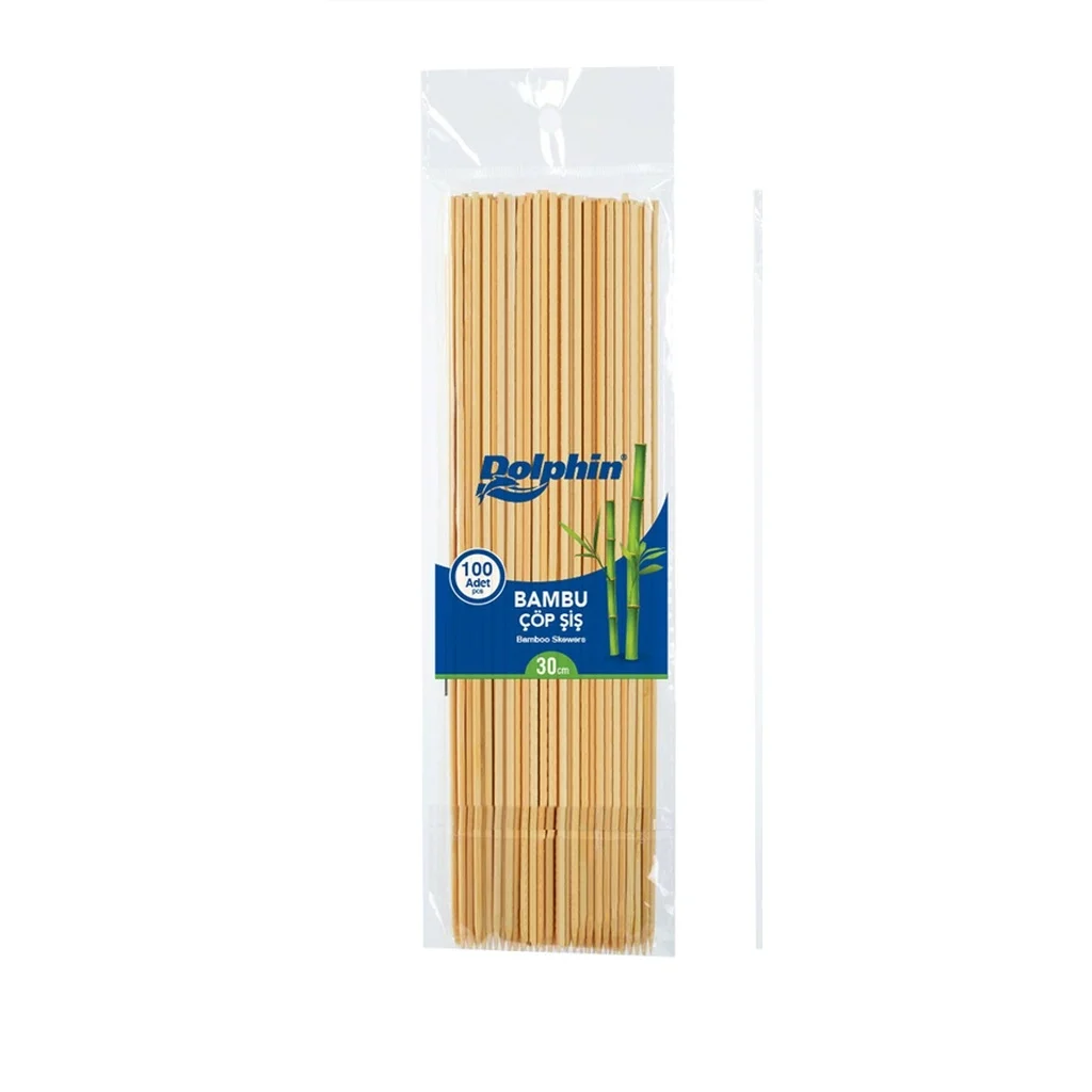 Dolphin Bambu Çöp Şiş 30 cm * 3 mm 100 Adet