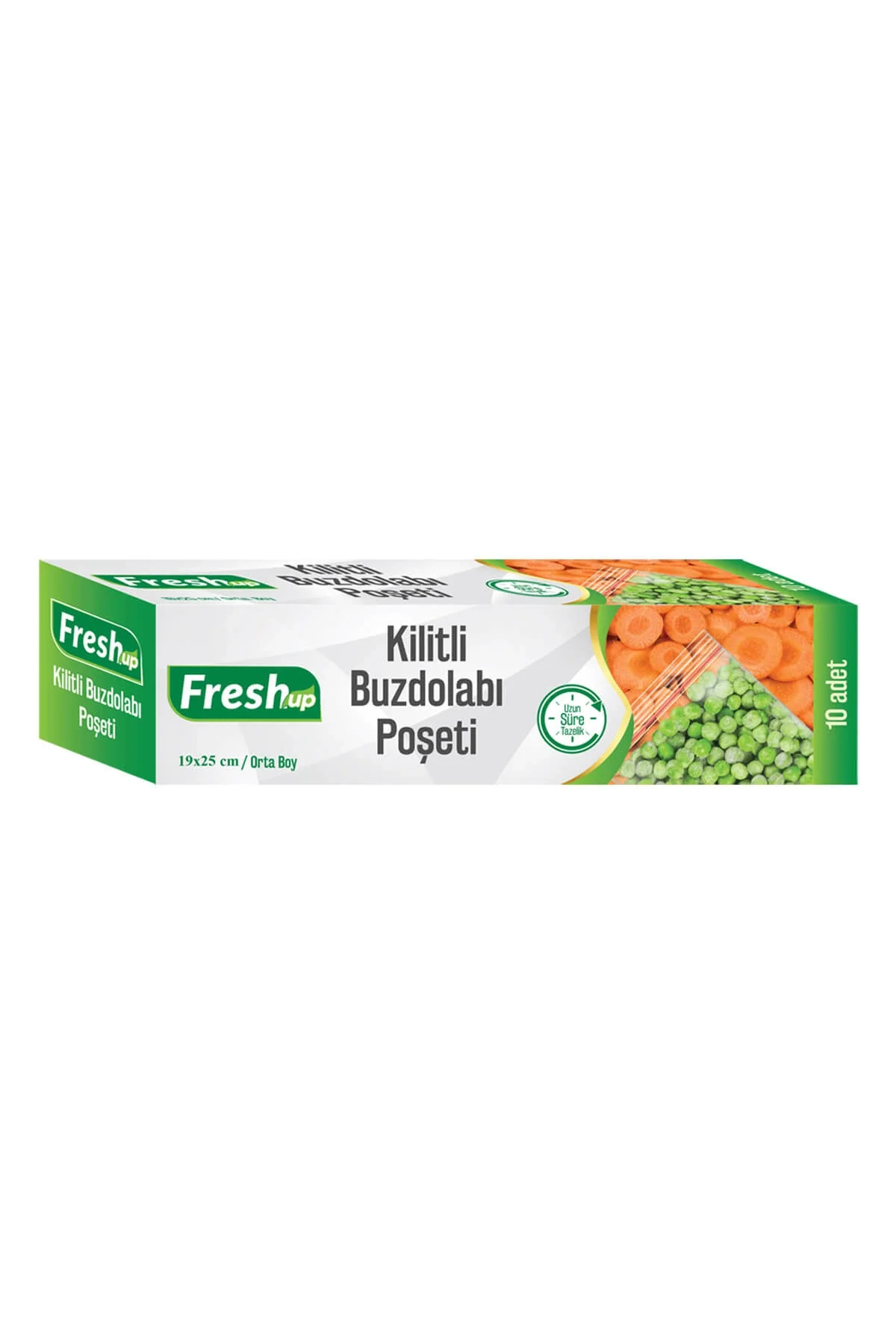Fresh-Up Orta Boy Kilitli Buzdolabı Poşeti 19*25 cm 10 Adet