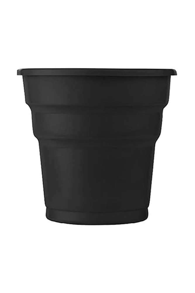 Roll-Up Plastik Meşrubat Bardağı Siyah 7 oz 25 Adet
