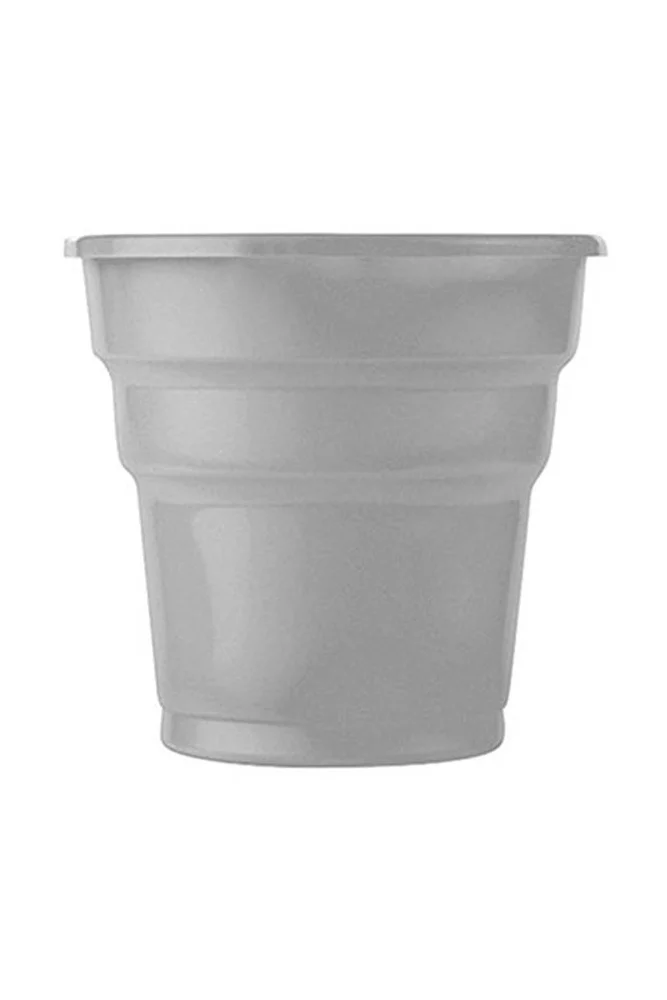 Roll-Up Plastik Meşrubat Bardağı Gümüş 7 oz 25 Adet
