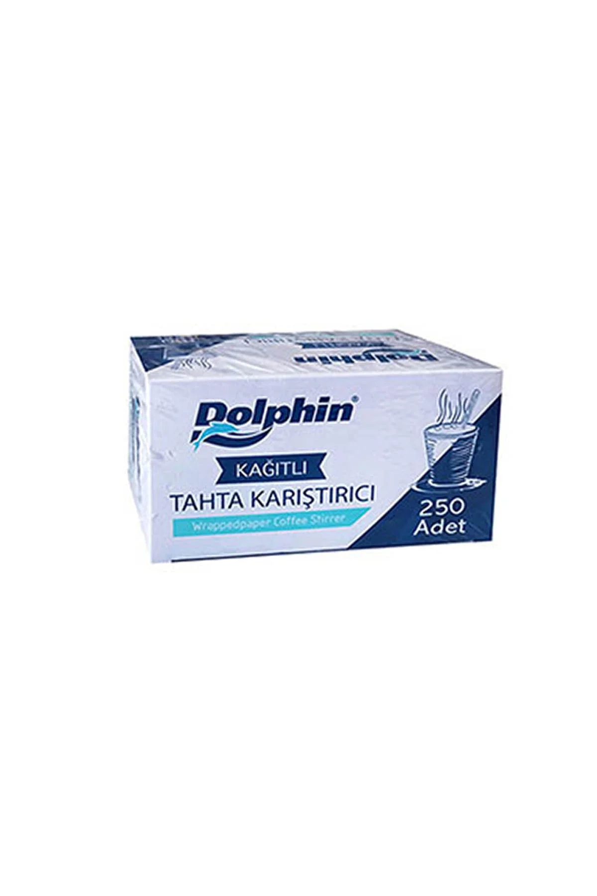 Dolphin Kağıtlı Tahta Karıştırıcı 10 cm 250 Adet