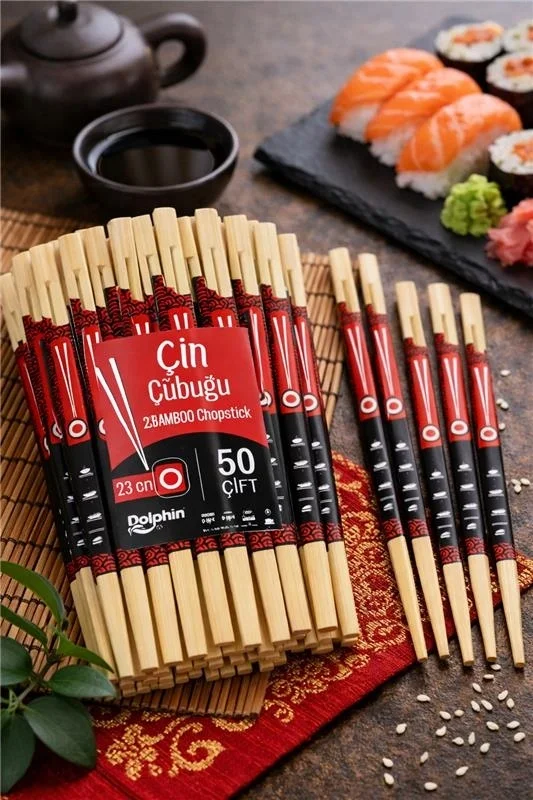 Dolphin Çin Yemek Çubuğu 23 cm 50 Çift