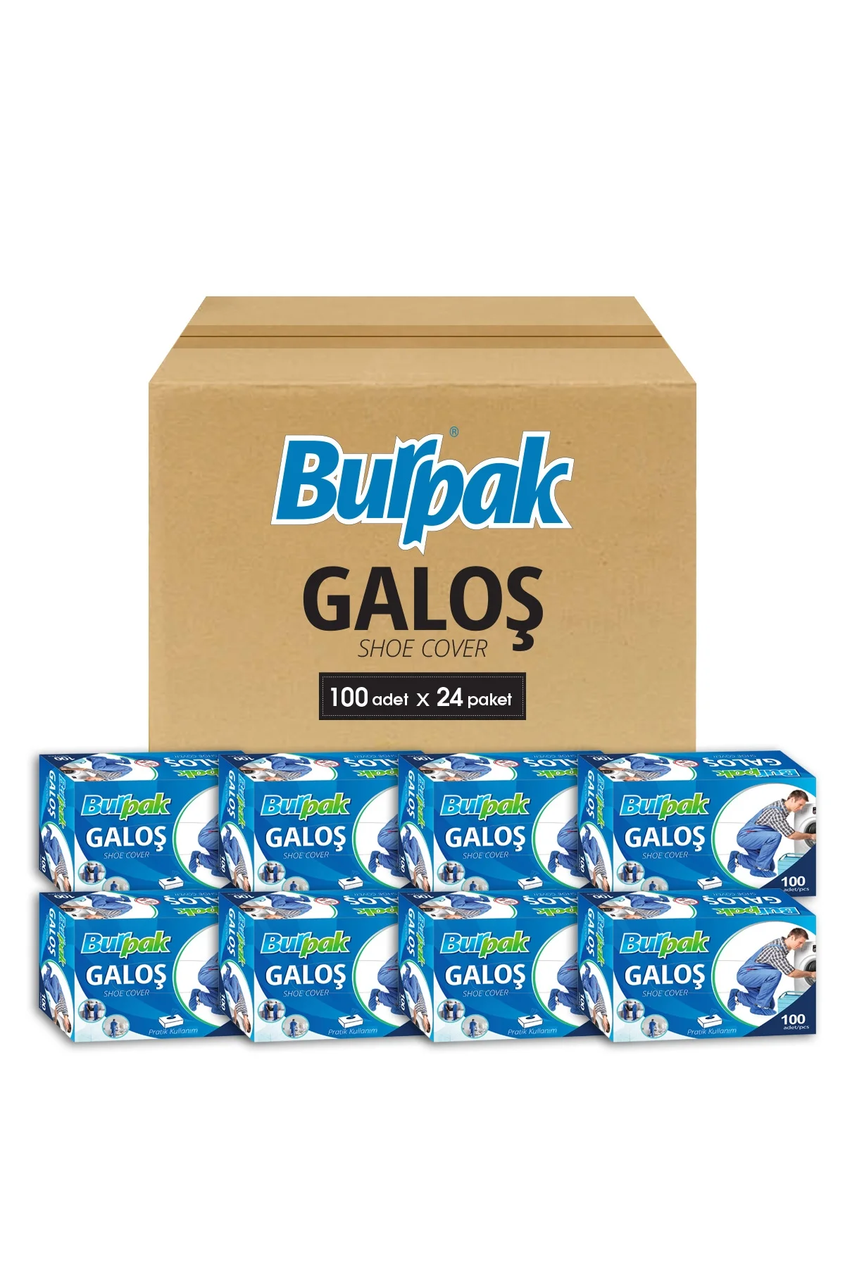 Burpak Kutulu Galoş 2400 Adet (Koli)