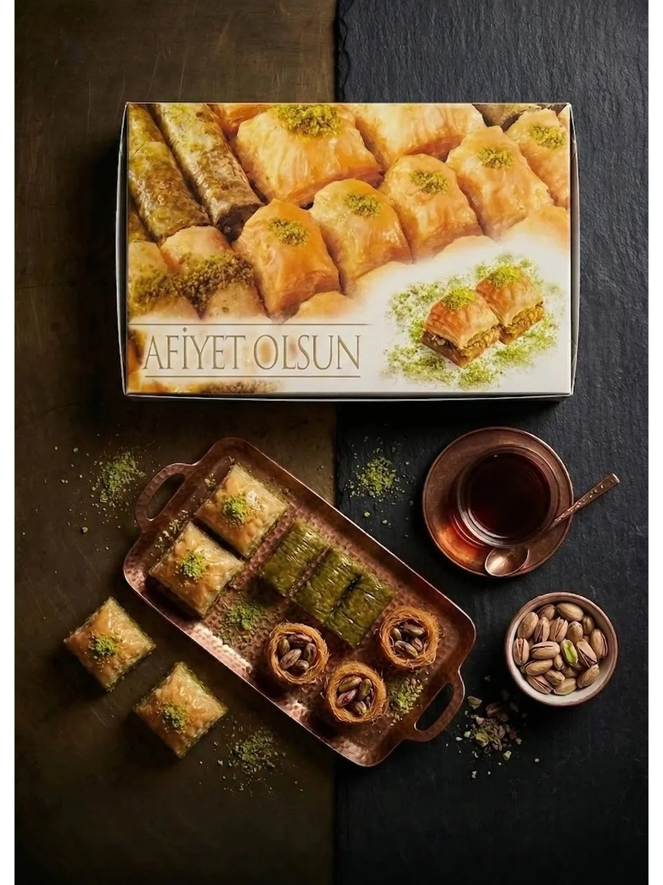 Baklava Kutusu Büyük 1000gr 100lü